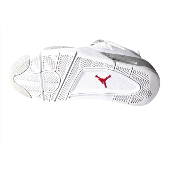 NIKE Air Jordan 4 Retro "White Oreo" Sneakers Size 7Y/W8.5 - Picture 7 of 8